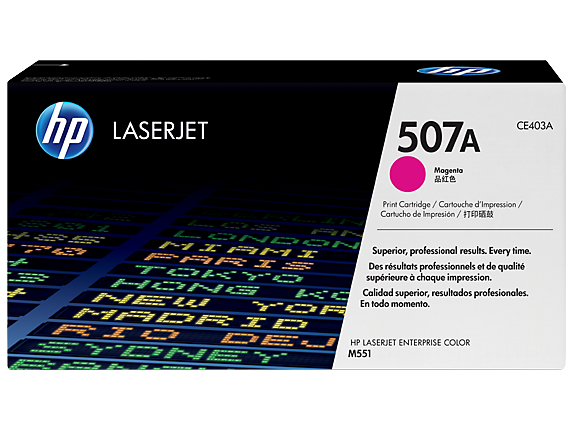 HP 507A Mangenta LaserJet Toner (CE403A)